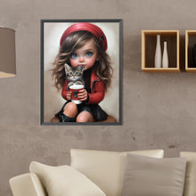 Load image into Gallery viewer, Diamond Painting - Full Round - sweet girl (30*40CM)
