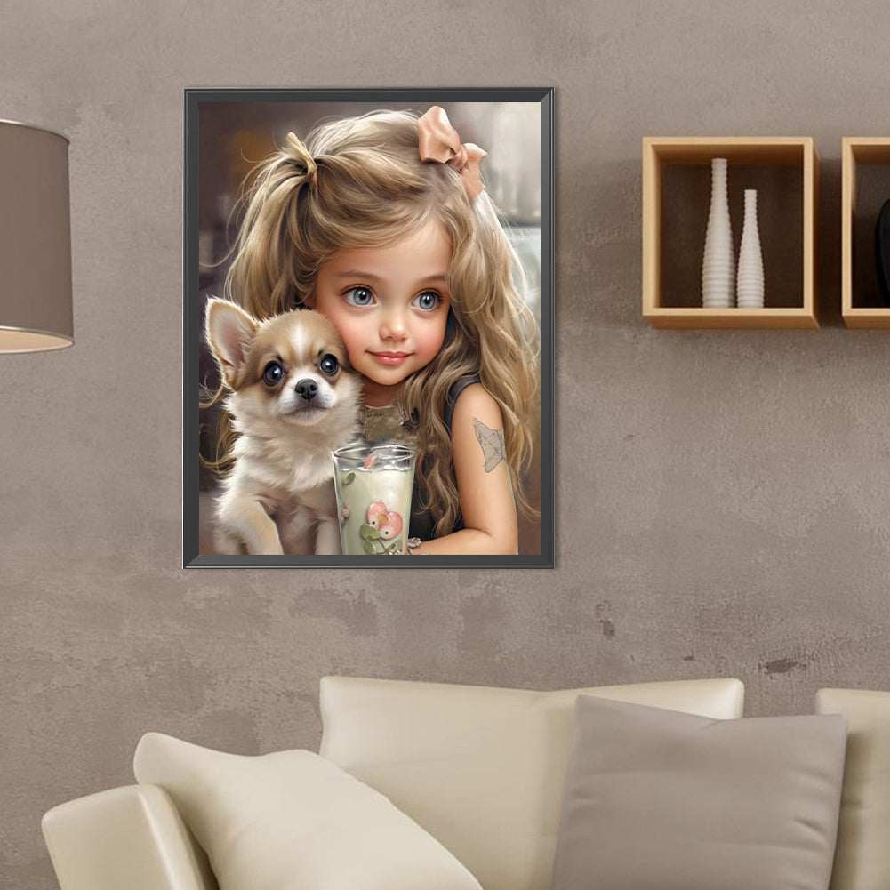 Diamond Painting - Full Round - sweet girl (30*40CM)