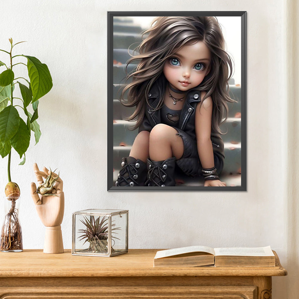 Diamond Painting - Full Round - sweet girl (30*40CM)