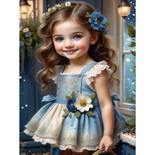 Load image into Gallery viewer, Diamond Painting - Full Round - sweet girl (30*40CM)
