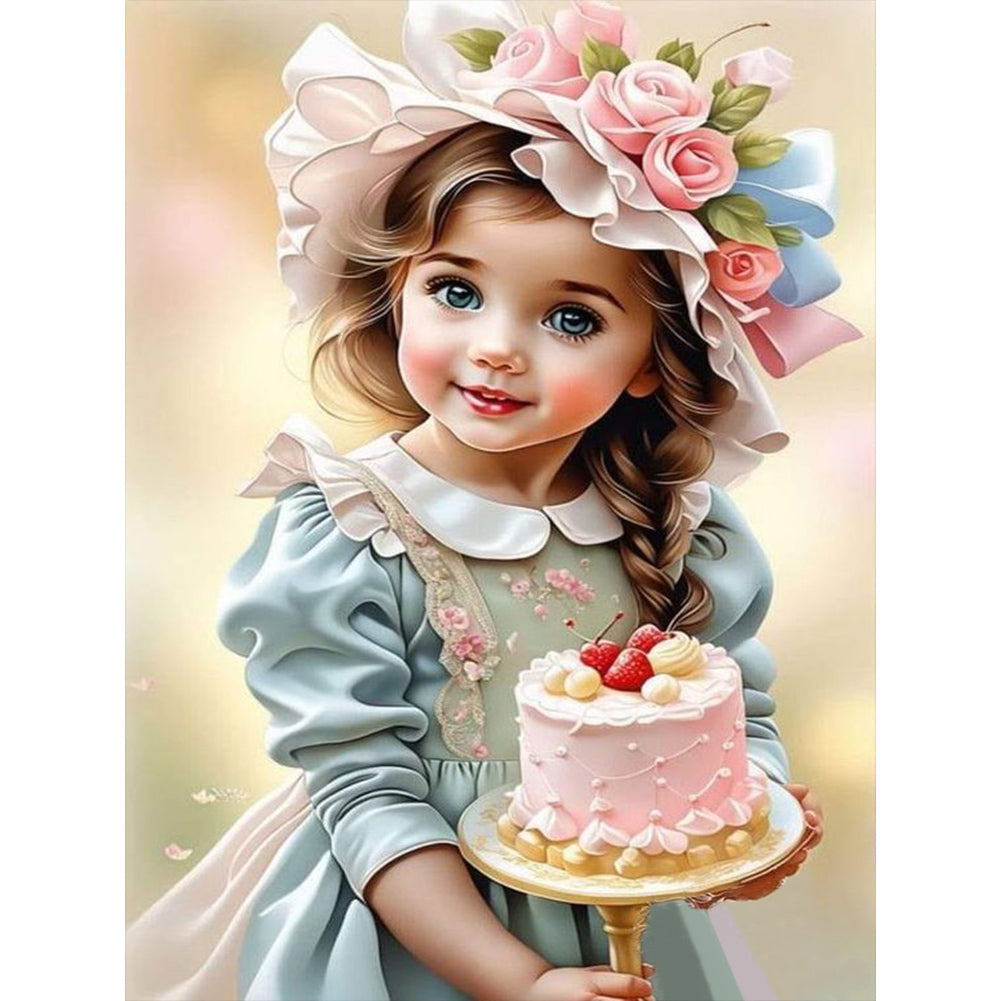 Diamond Painting - Full Round - sweet girl (30*40CM)