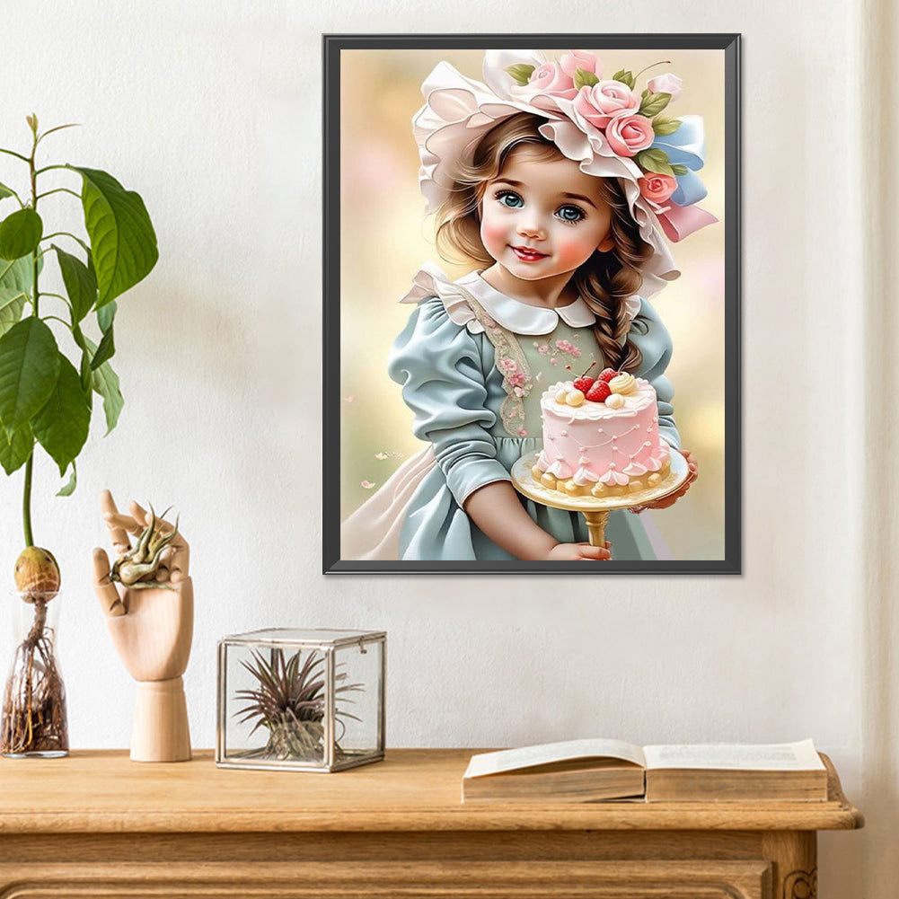 Diamond Painting - Full Round - sweet girl (30*40CM)