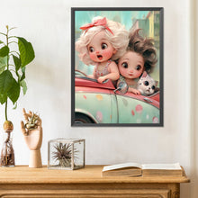 Load image into Gallery viewer, Diamond Painting - Full Round - sweet girl (30*40CM)
