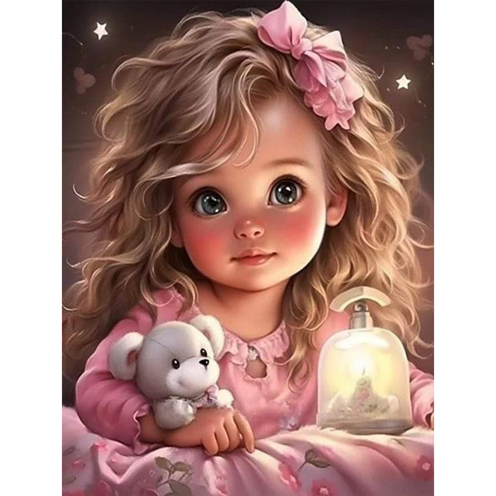 Diamond Painting - Full Round - sweet girl (30*40CM)
