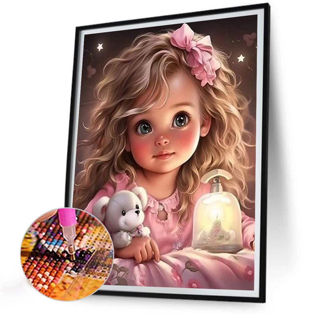 Diamond Painting - Full Round - sweet girl (30*40CM)