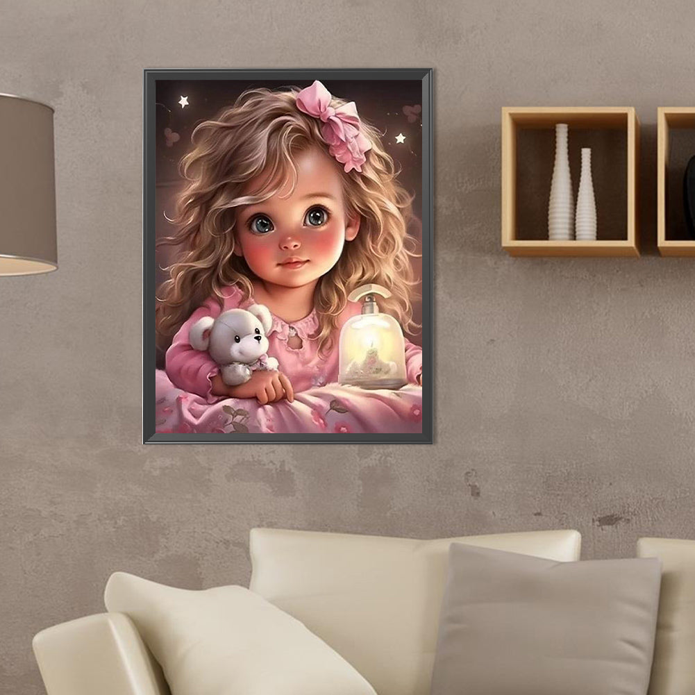 Diamond Painting - Full Round - sweet girl (30*40CM)