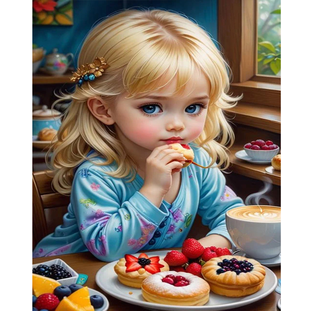 Diamond Painting - Full Round - sweet girl (40*50CM)