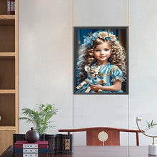 Load image into Gallery viewer, Diamond Painting - Full Round - sweet girl (40*50CM)
