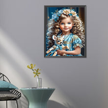 Load image into Gallery viewer, Diamond Painting - Full Round - sweet girl (40*50CM)
