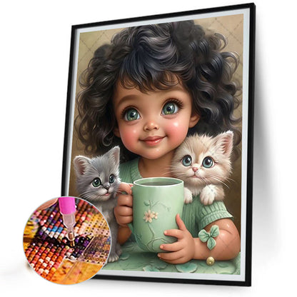 Diamond Painting - Full Round - sweet girl (40*50CM)