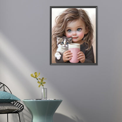 Diamond Painting - Full Round - sweet girl (40*50CM)