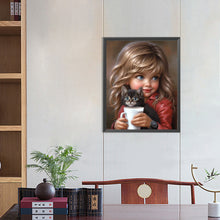 Load image into Gallery viewer, Diamond Painting - Full Round - sweet girl (40*50CM)

