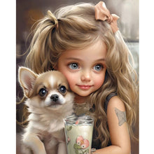 Load image into Gallery viewer, Diamond Painting - Full Round - sweet girl (40*50CM)
