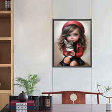 Load image into Gallery viewer, Diamond Painting - Full Round - sweet girl (40*50CM)
