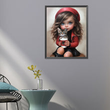 Load image into Gallery viewer, Diamond Painting - Full Round - sweet girl (40*50CM)
