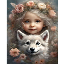 Load image into Gallery viewer, Diamond Painting - Full Round - sweet girl (40*50CM)

