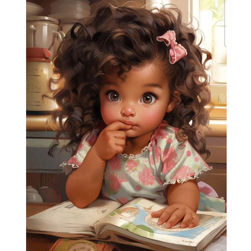 Diamond Painting - Full Round - sweet girl (40*50CM)