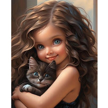 Load image into Gallery viewer, Diamond Painting - Full Round - sweet girl (40*50CM)
