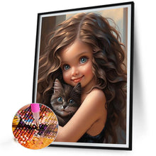 Load image into Gallery viewer, Diamond Painting - Full Round - sweet girl (40*50CM)
