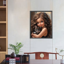 Load image into Gallery viewer, Diamond Painting - Full Round - sweet girl (40*50CM)

