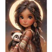 Load image into Gallery viewer, Diamond Painting - Full Round - sweet girl (40*50CM)

