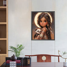 Load image into Gallery viewer, Diamond Painting - Full Round - sweet girl (40*50CM)
