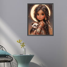 Load image into Gallery viewer, Diamond Painting - Full Round - sweet girl (40*50CM)
