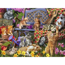 Load image into Gallery viewer, Diamond Painting - Full Square - kitten (40*30CM)
