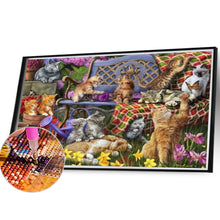 Load image into Gallery viewer, Diamond Painting - Full Square - kitten (40*30CM)
