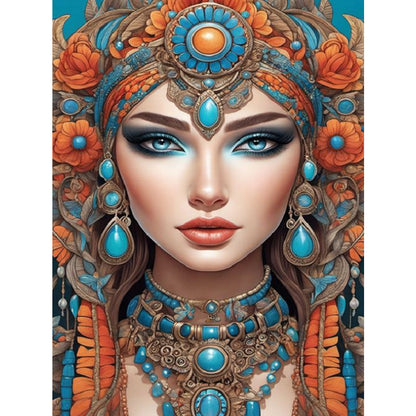 Diamond Painting - Full Square - woman in fine clothes (30*40CM)