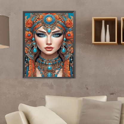 Diamond Painting - Full Square - woman in fine clothes (30*40CM)