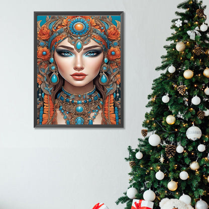 Diamond Painting - Full Square - woman in fine clothes (30*40CM)