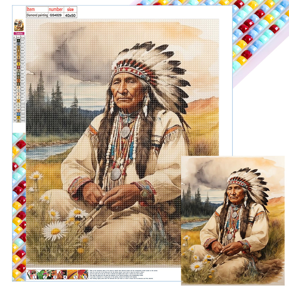 Diamond Painting - Full Square - indian (40*50CM)