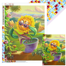 Load image into Gallery viewer, Diamond Painting - Full Square - Funny sunflower (45*60CM)
