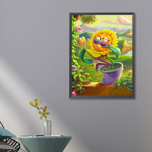 Load image into Gallery viewer, Diamond Painting - Full Square - Funny sunflower (45*60CM)
