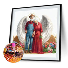 Load image into Gallery viewer, Diamond Painting - Full Square - angel old couple (45*45CM)
