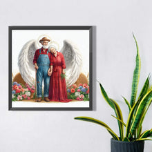 Load image into Gallery viewer, Diamond Painting - Full Square - angel old couple (45*45CM)
