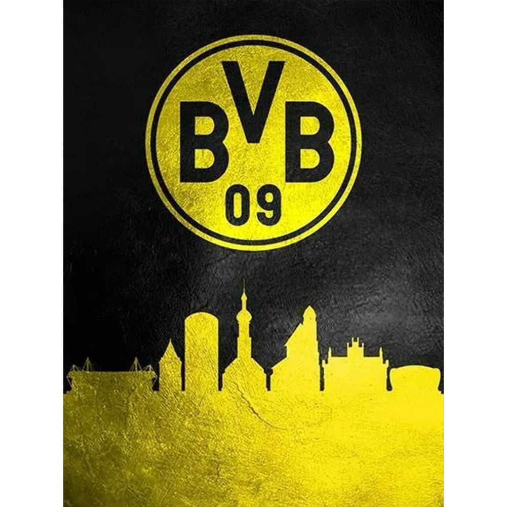Diamond Painting - Full Round - Borussia Dortmund football club logo (30*40CM)