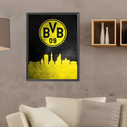 Diamond Painting - Full Round - Borussia Dortmund football club logo (30*40CM)