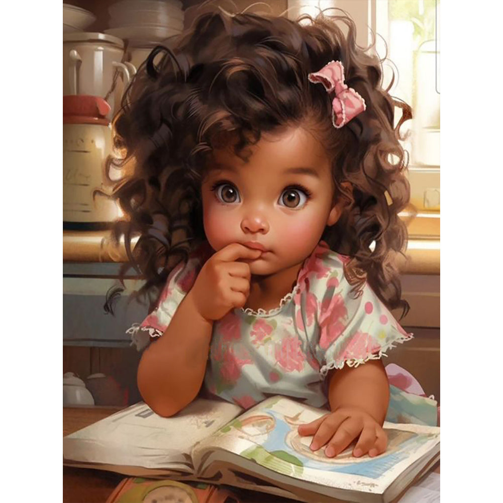 Diamond Painting - Full Round - little girl (30*40CM)
