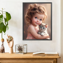 Load image into Gallery viewer, Diamond Painting - Full Round - little girl (30*40CM)
