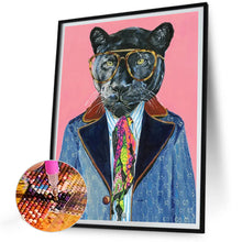 Load image into Gallery viewer, Diamond Painting - Full Round - Anthropomorphic Black Panther (30*40CM)
