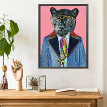 Load image into Gallery viewer, Diamond Painting - Full Round - Anthropomorphic Black Panther (30*40CM)
