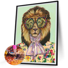 Load image into Gallery viewer, Diamond Painting - Full Round - Anthropomorphic lion (30*40CM)
