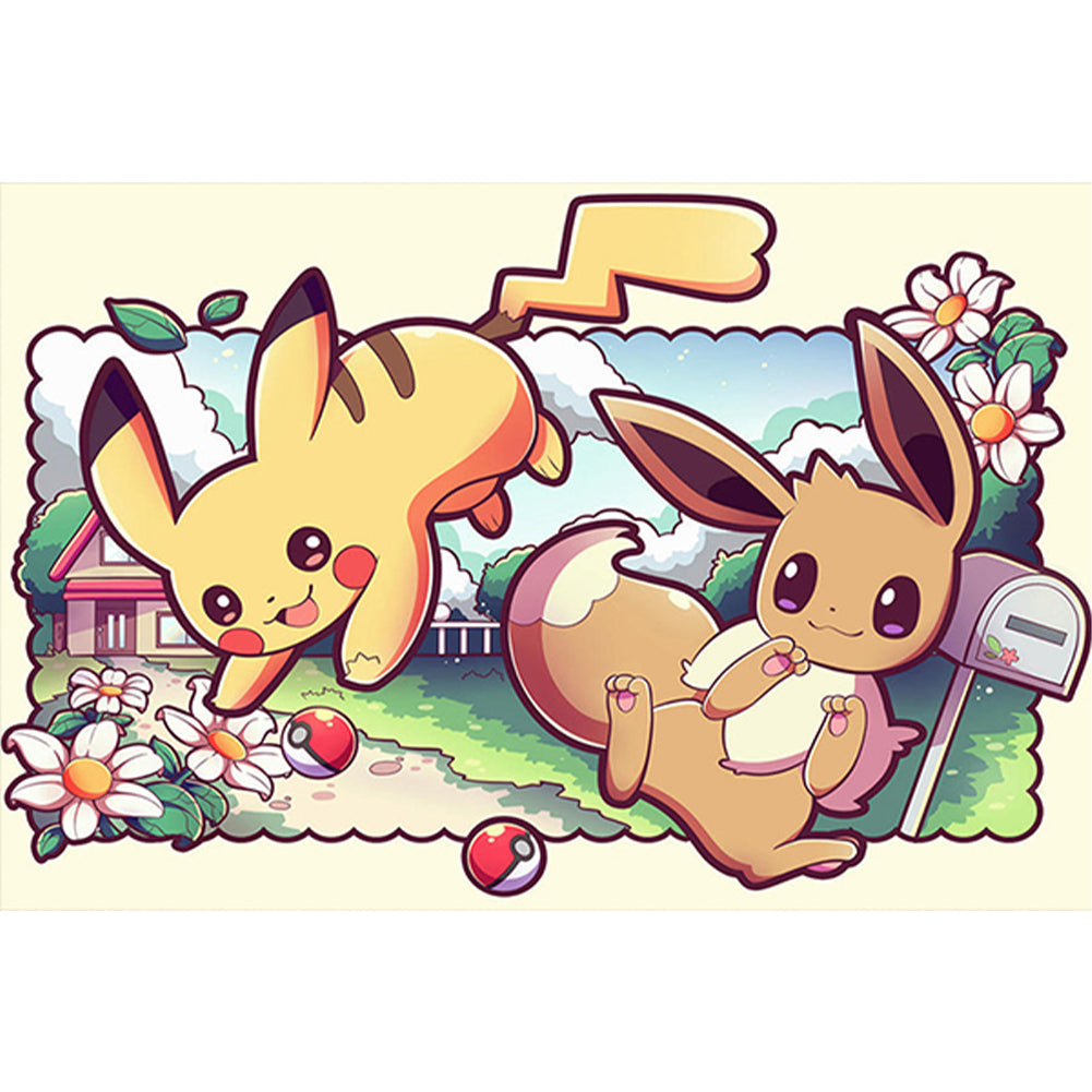 Diamond Painting - Full Round - Pikachu (60*40CM)