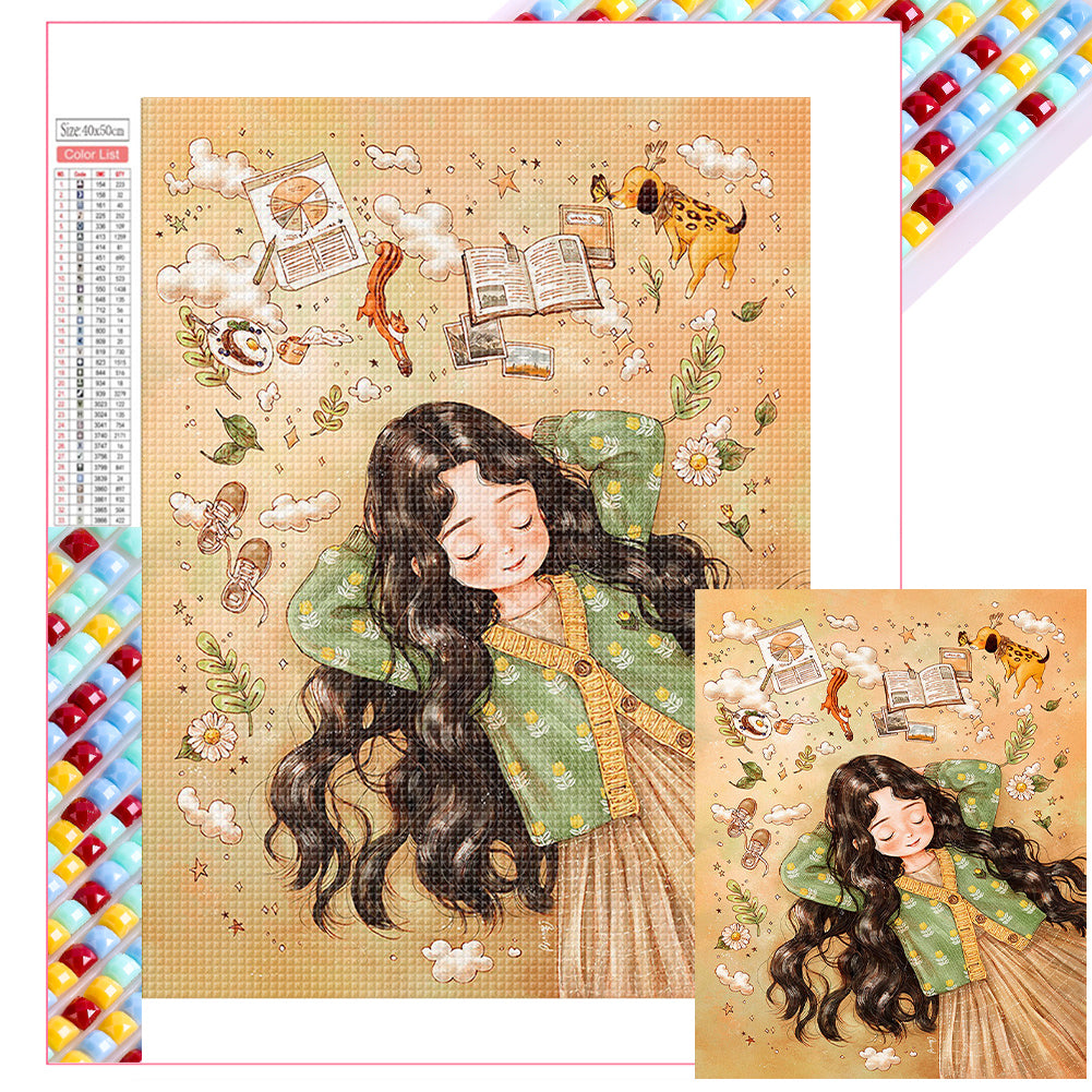 Diamond Painting - Full Square - little girl (40*50CM)