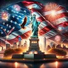 Load image into Gallery viewer, Diamond Painting - Full Round - american eagle (30*30CM)
