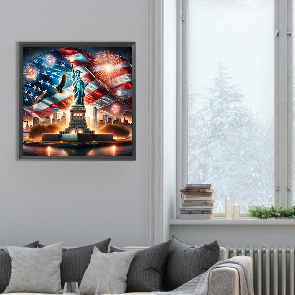 Diamond Painting - Full Round - american eagle (30*30CM)