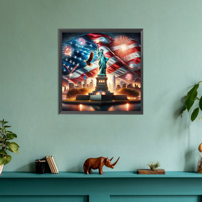 Diamond Painting - Full Round - american eagle (30*30CM)
