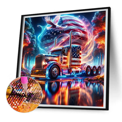 Diamond Painting - Full Round - american eagle (30*30CM)
